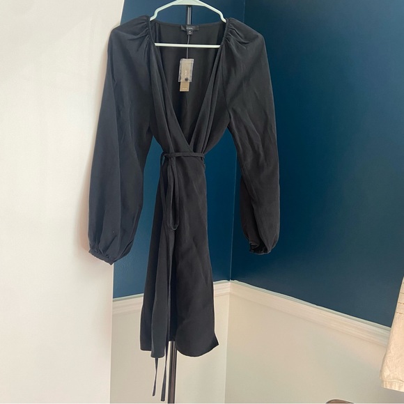 J. Crew drapey wrap mini dress - Picture 4 of 7